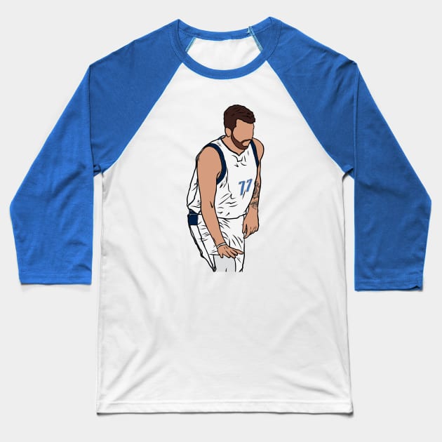 Luka Doncic "Too Small" Baseball T-Shirt by rattraptees